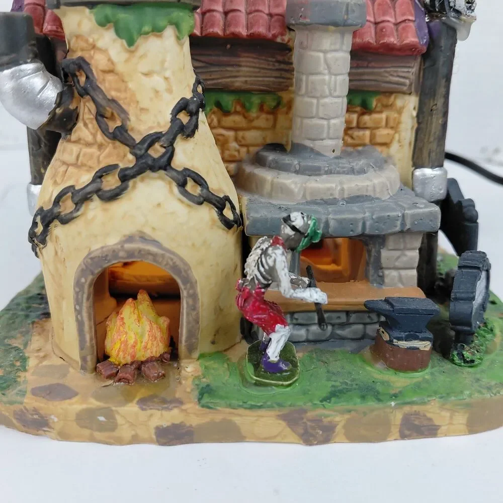 Lemax Spooky Town Death's Door Cemetery Gates 2020 Retired #05614 Large House
